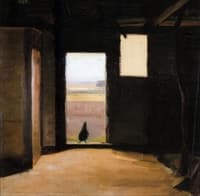 Hen in Stable Door