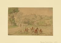 Landscape with Hunting Scene