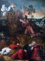 Christ in Gethsemane with Sleeping Disciples