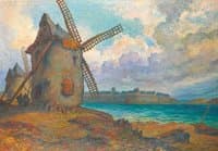 Landscape with Windmill, Saint Malo