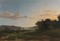 View of Cessford and the Village of Caverton, Roxboroughshire in the Distance