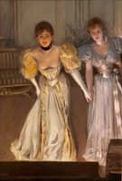 Two Actresses on Stage