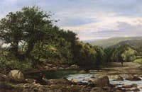 On the Llugwy, nr Bettwus y coed -Summer