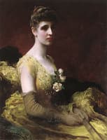 Mrs. Dixon of Rheda, Seated Three-Quarter-Length, in a Yellow Dress