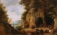 A Monk's Hermitage in a Grotto