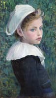 Breton Girl in Festive Clothes