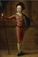 Portrait of a Young Boy in a Fancy Dress