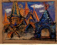 Strelezkaya Sloboda. Stage design for Khovanshina