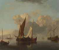 Fishing Fleet in a Harbor