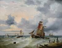 Belgian Vessels in a Stiff Breeze