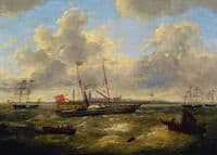 Arrival of the Yacht of Queen Victoria in Ostend
