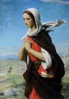 Biblical Female Figure in the Desert (possibly Mary Magdalene)