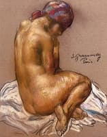 Nude with Scarf