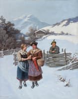 Winter landscape in Upper Bavaria