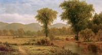 Landscape with Cows Grazing