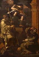 Saint Benedict and Saint Francis Listening to a Musician Angel