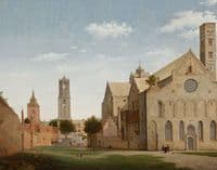 The Mariaplaats with the Mariakerk in Utrecht