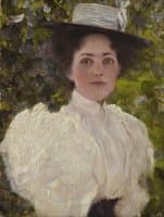 Young Woman in Foliage
