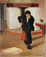 The Dreamer. Portrait of the Painter Torleiv Stadskleiv
