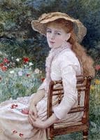 Young Lady Seated in the Garden