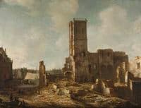 The Ruins of the Old Town Hall of Amsterdam after the Fire of 7 July 1652