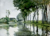 Canal Scene, Holland
