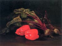 Still Life with Beets and Red Peppers
