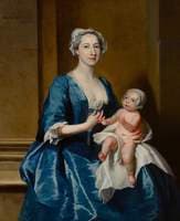 Johanna, Mrs Robert Warner of Bedhampton, and Her Daughter, Kitty