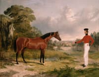 A Soldier with an Officer's Charger