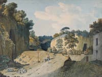 A Road in a Gorge near Naples