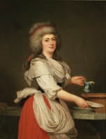 Madame A. Aughié, Friend of Queen Marie Antoinette, as a Dairymaid in the Royal Dairy at Trianon