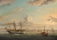 Paddle Steamer ‘Superb’ off Folkestone