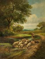 Shepherd with His Flock