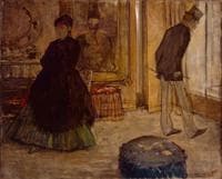 Interior with Two Figures