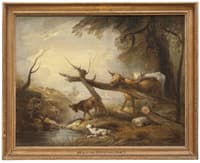 Cattle by a Stream