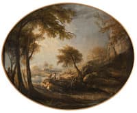 Landscape with Rustics and Cattle