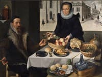 Double Portrait of an Elderly Couple