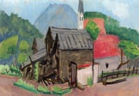 Village Houses with Steeple