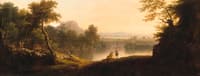 A Pastoral Landscape with Shepherds and Their Flocks