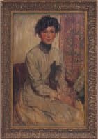 Woman with  Fan