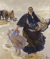 Fisherman's wife with child