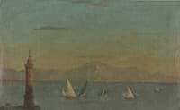 The Bay of Naples and the Mole Lighthouse