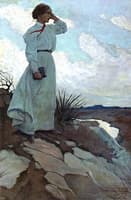 Louise Loved to Climb to the Summit on One of the Barren Hills Flanking the River, and Stand There While the Wind Blew