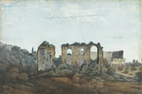 The Claudian Aqueduct and Colosseum