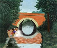 Laundresses near the Bridge at Valery, Yonne
