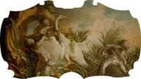 Overdoor with a Fountain and Three Putti Trapping a Swan