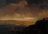 Moorland Landscape with Rainstorm