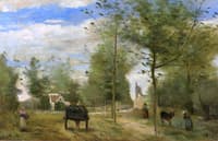 Road on the Outskirts of a City, in Brie