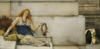 Spring Flowers: Garland Seller on the Steps of the Capitol