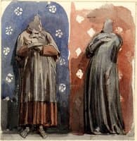 Two Draped Figures, after the Monument of Aymer de Valence, Earl of Pembroke, Westminster Abbey